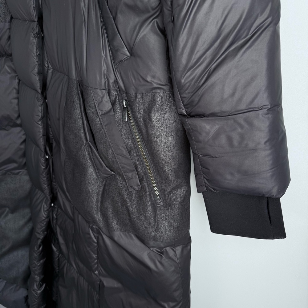 The Eight Senses Black Oversized Cloud Down Puffer Coat Full Length Hooded L OS - Picture 11 of 16